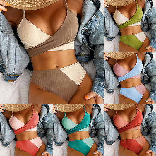 Patchwork_Ribbed_Bikini_set_1